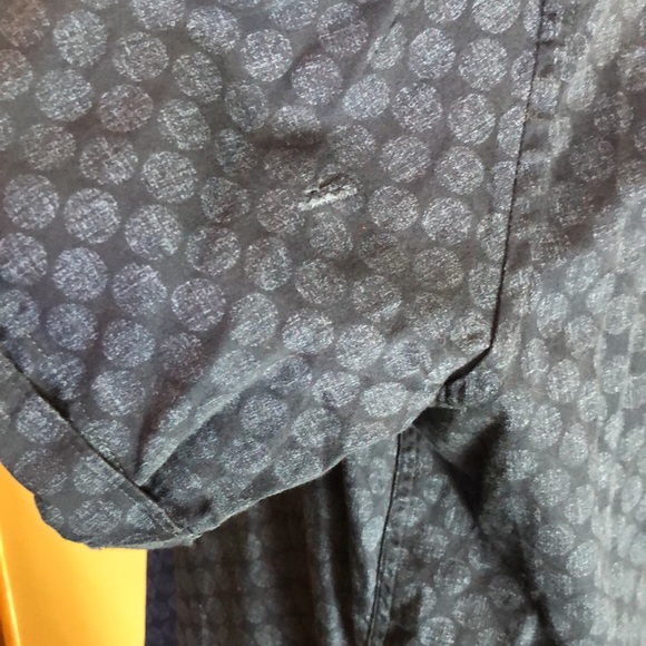 TED BAKER Size 5 XL Button Front Blue Medallion Print Shirt 100% COTTON LuxeSoft - Picture 15 of 16